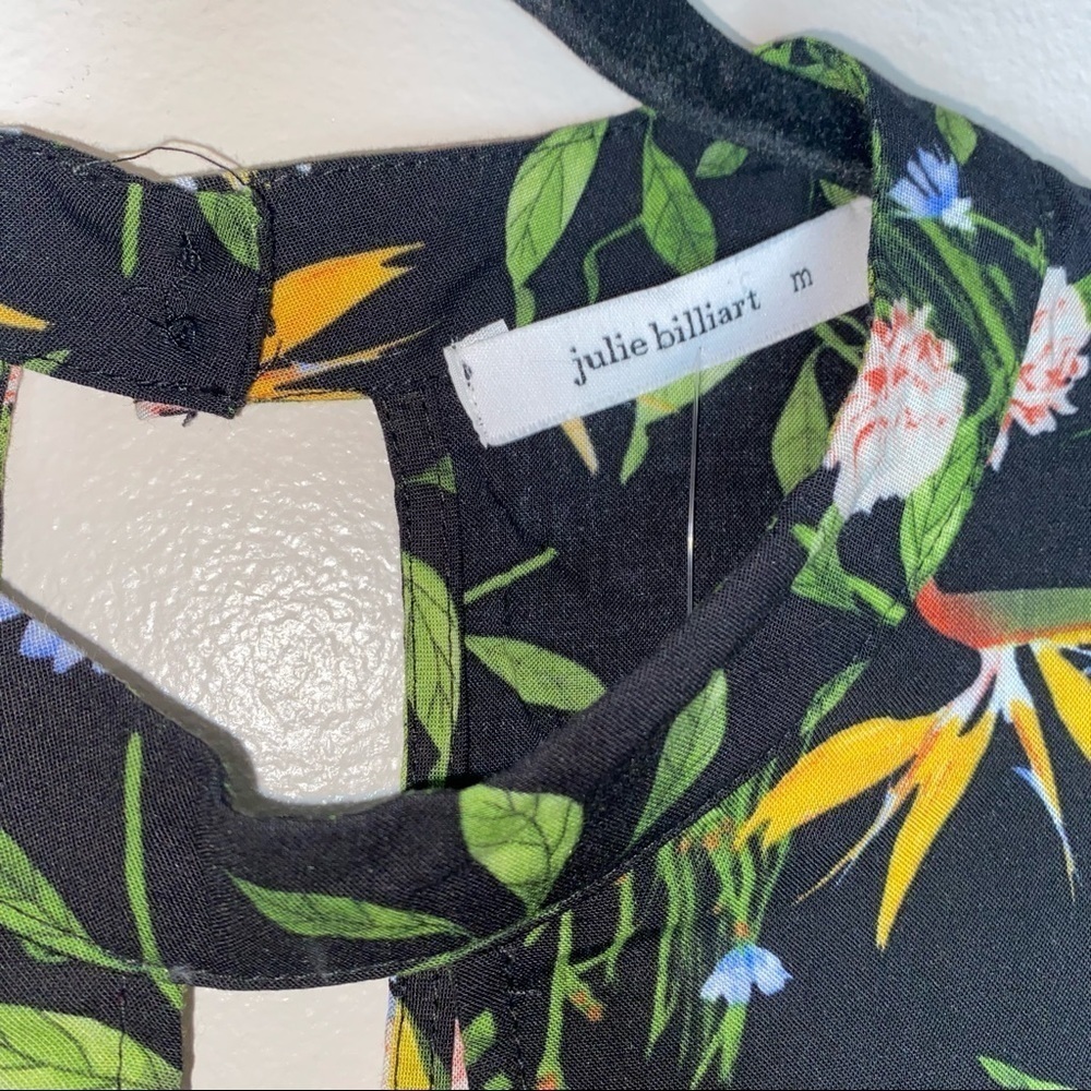 NWT Julie Billiart Floral Long Sleeve Keyhole Top - Picture 4 of 7